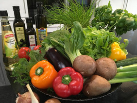 Leckeres Gemüse und Salat